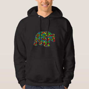 Panda Bear Funny Puzzle Tiere Autismus Bewusstsein Hoodie