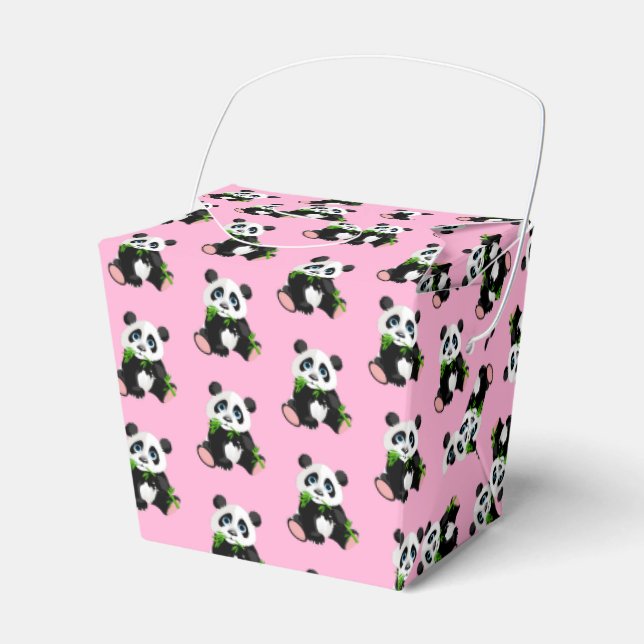 Panda Bear Gastgeschenk Box Geschenkschachtel (Vorderseite)