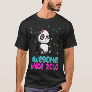 Panda Bear Girl Birthday Liebe Phantastisch seit 2 T-Shirt