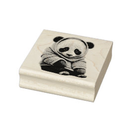 Panda Bear Gummistempel