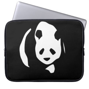 Panda Bear in Silhouette Laptop-Sieb Laptopschutzhülle