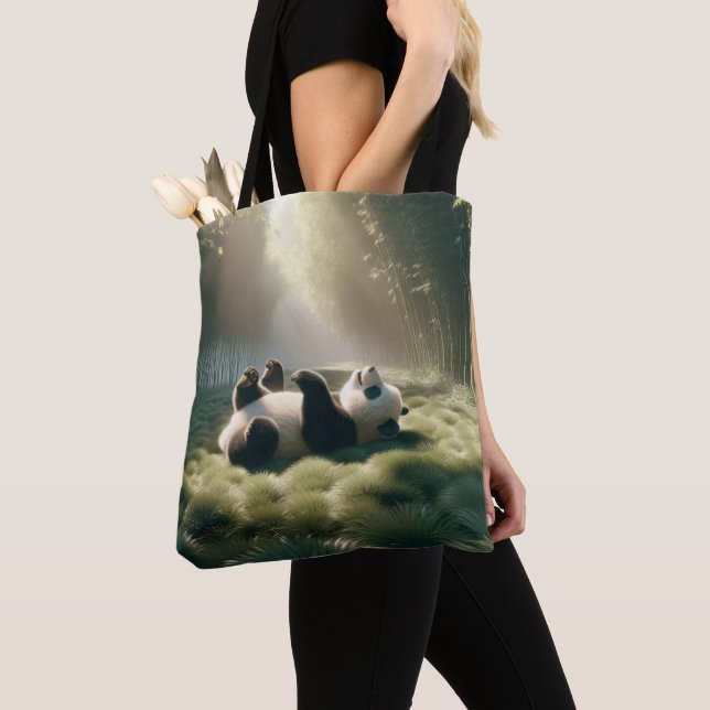 Panda Bear in Sunshine Tasche (Von Nahem)