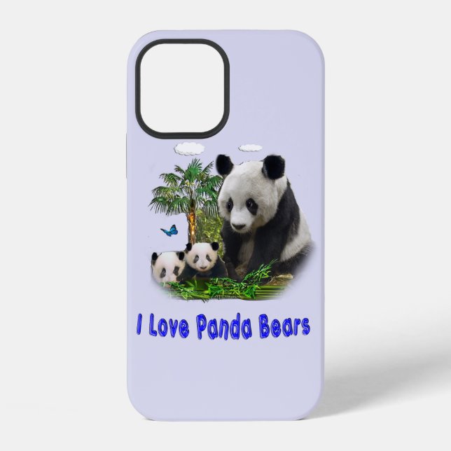 Panda Bear iPhone 12 Hülle (Rückseite)