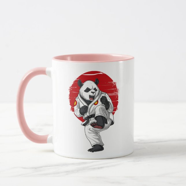 Panda Bear Karate Tasse (Links)