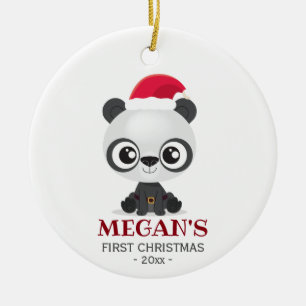 Panda Bear Keramik Ornament
