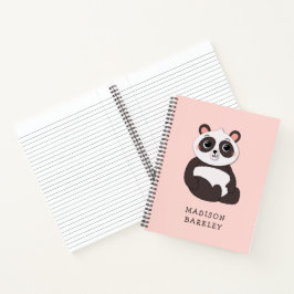 Panda Bear Kid's Niedlich Notizbuch