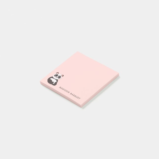 Panda Bear Kid's Niedlich Post-it Klebezettel (angewinkelt)