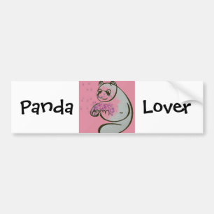 Panda Bear Liebe Autoaufkleber