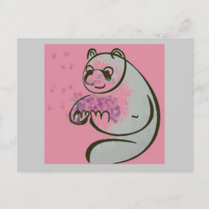 Panda Bear Liebe Postkarte