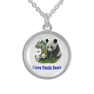 Panda Bear Merchandise Sterling Silberkette