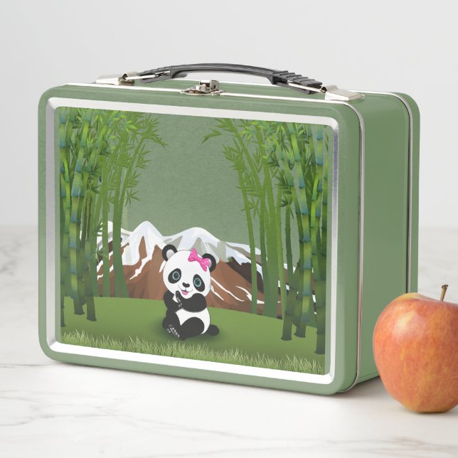 Panda Bear Metall Brotdose (Beispiel)