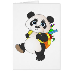 Panda Bear mit Rucksack