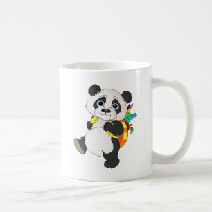 Panda Bear mit Rucksack Kaffeetasse