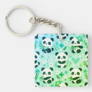 Panda Bear Motif Vert Imprimer