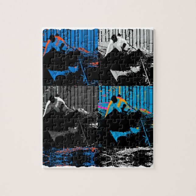 Panda Bear Multipanel Modernes Design (Vertikal)