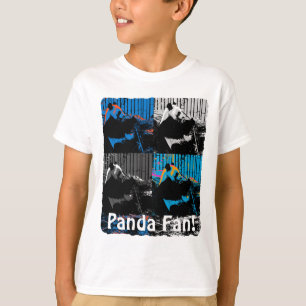 Panda Bear Multipanel Modernes Design T-Shirt