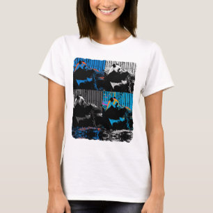 Panda Bear Multipanel Modernes Design T-Shirt