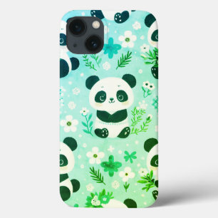 Panda Bear Muster Green Print Case-Mate iPhone Hülle