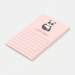 Panda Bear Niedlich Kid's Post-it Klebezettel