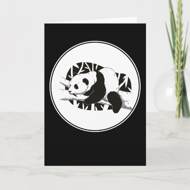 Panda Bear Niedlich Pandas Bears Tier Schönes Gesc Karte (Vorderseite)