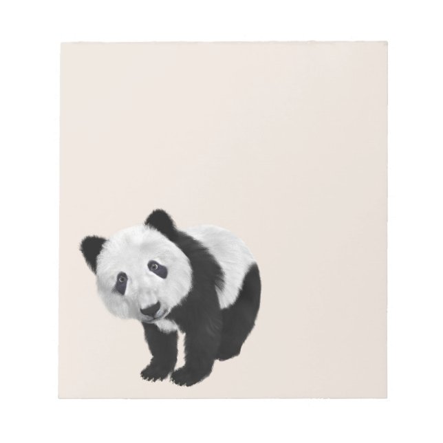 PANDA BEAR Notepad Notizblock (Vorderseite)