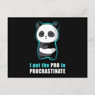 Panda Bear Pandas Cute Animal Paw Funny Gift Idea Postkarte