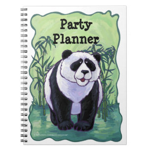 Panda Bear Party Planner Notebook Notizblock