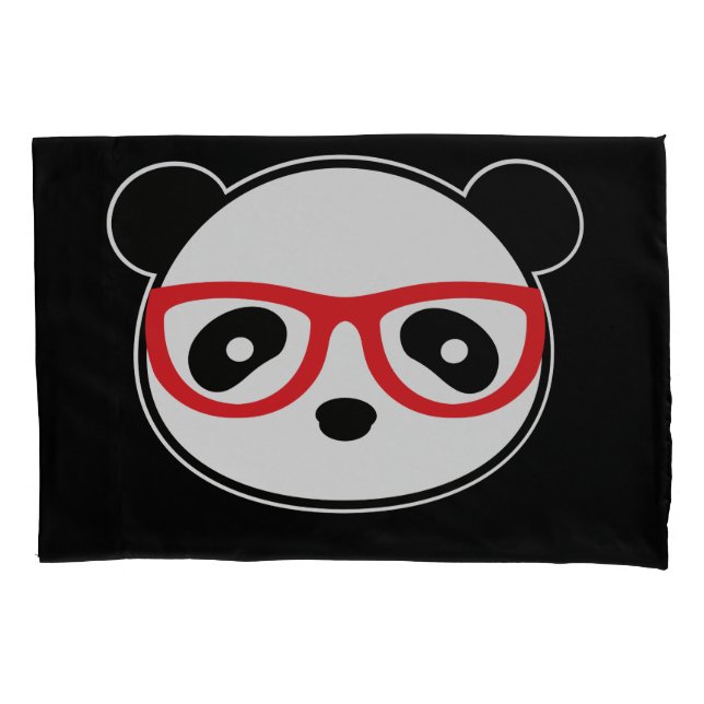 Panda Bear Pillow Case - Leon the Panda Kissenbezug (Vorderseite)