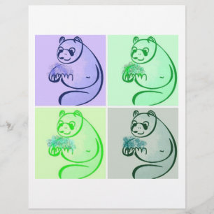 Panda Bear Pop Art Flyer