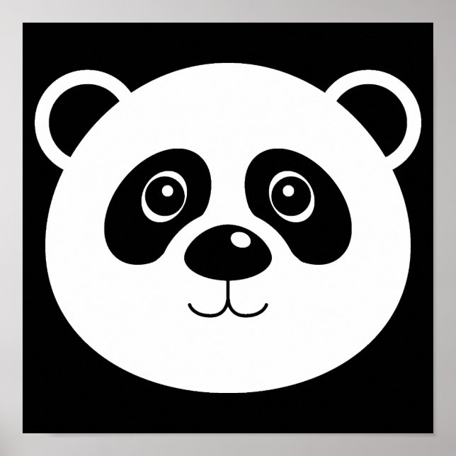 Panda Bear Poster Sign (Vorne)