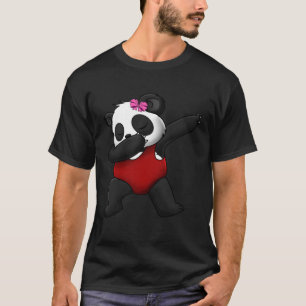 Panda Bear Red Swimsuit Goggles Liebe Phantastisch T-Shirt