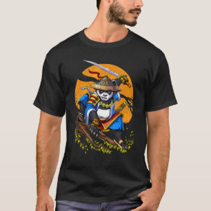 Panda Bear Samurai Warrior Ninja Animal Kids Boys T-Shirt