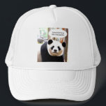 Panda Bear Shakespeare Quote Elegant Modern Truckerkappe<br><div class="desc">Panda Bear Shakespeare Quote Elegant Modern Template Trendy White Trucker Hat.</div>