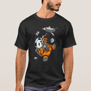 Panda Bear Space Astronaut Animal Kids Girls Boys T-Shirt