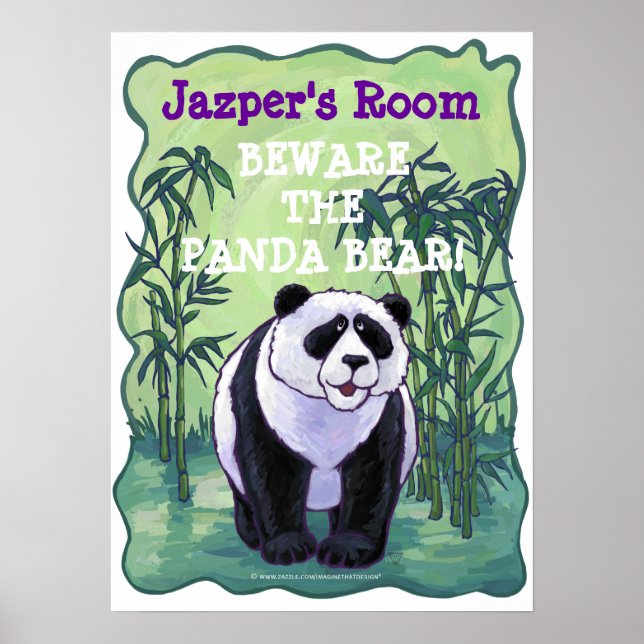 Panda Bear Stationery Poster (Vorne)
