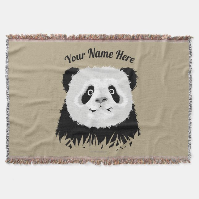 Panda Bear Throw Blanket Decke (Vorderseite)