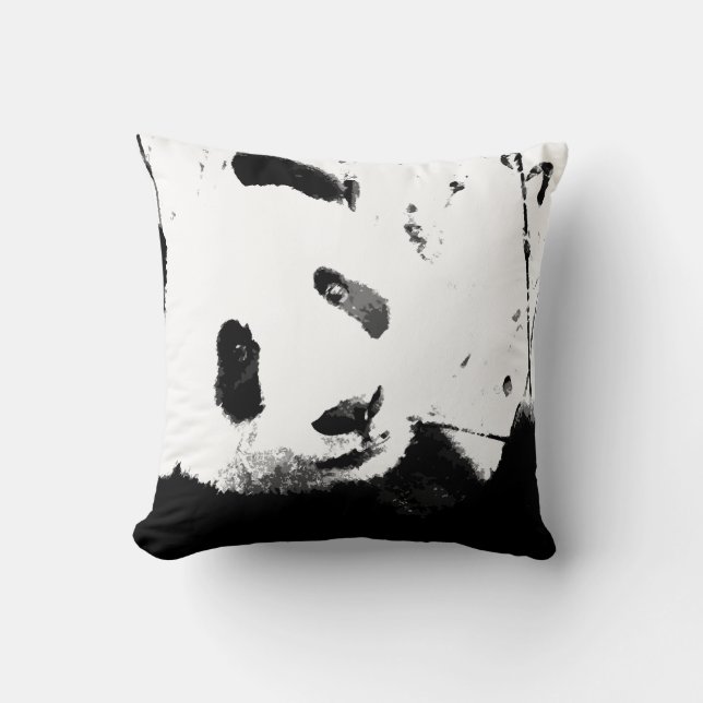 Panda Bear Throw Kissen (Vorderseite)