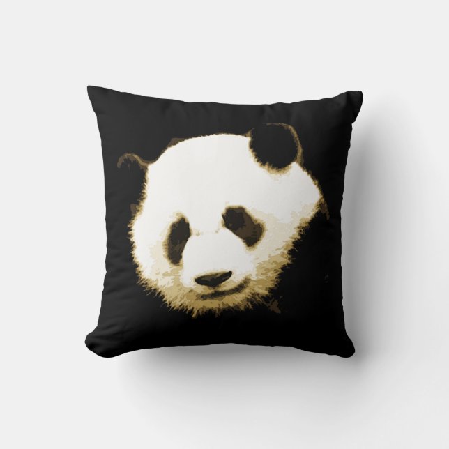 Panda Bear Throw Kissen (Vorderseite)
