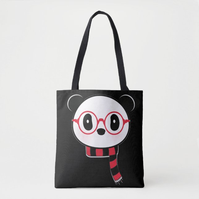 Panda Bear Tote Bag - Leon The Panda Bear Tasche (Vorderseite)