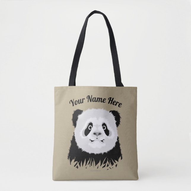 Panda Bear Tote Bag Tasche (Vorderseite)