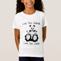Panda Bear und Cubs Liebe der Erde