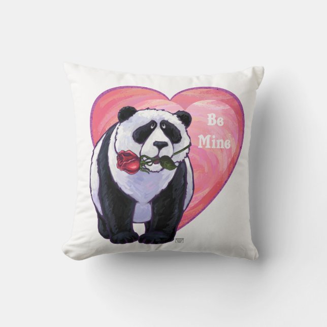 Panda Bear Valentine's Day Kissen (Vorderseite)