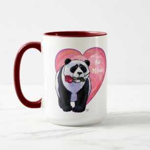 Panda Bear Valentine's Day Tasse