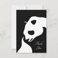 Panda Bear Vielen Dank Karten