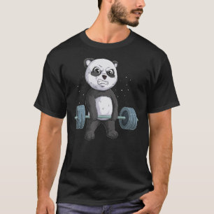 Panda Bear Weightlift Fitness Gym T-Shirt