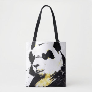 Panda Bear Wild Nature Free Spirit Art Malerei Tasche