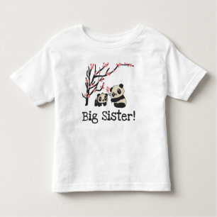 Panda Bears Big Sister Kleinkind T-shirt