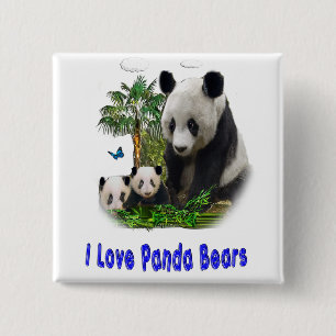 Panda Bears Button