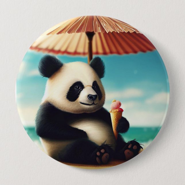 Panda Bears Button (Vorderseite)
