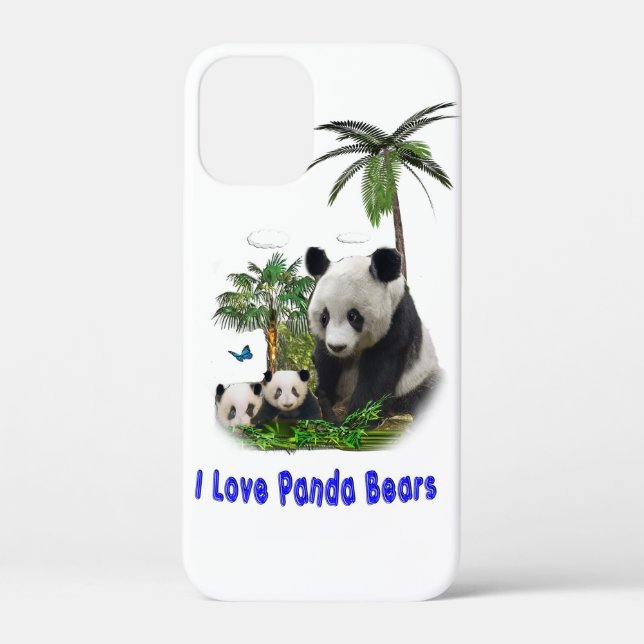Panda Bears Case-Mate iPhone Hülle (Rückseite)